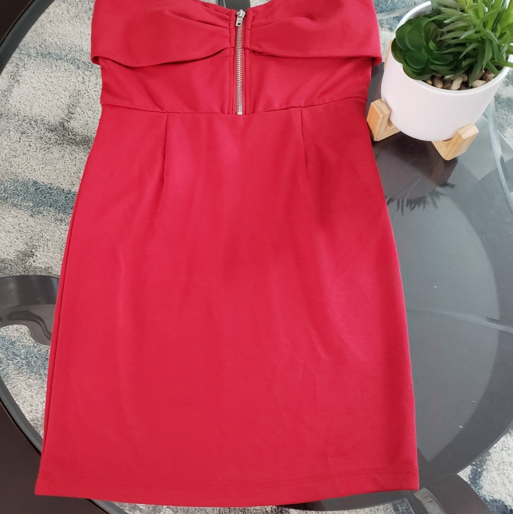 Poetry Red Mini Dress in size M